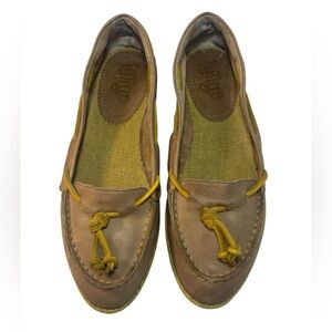 Latigo Anthropologie Carmel Leather Tassel Loafer Flats Womens Size 7M